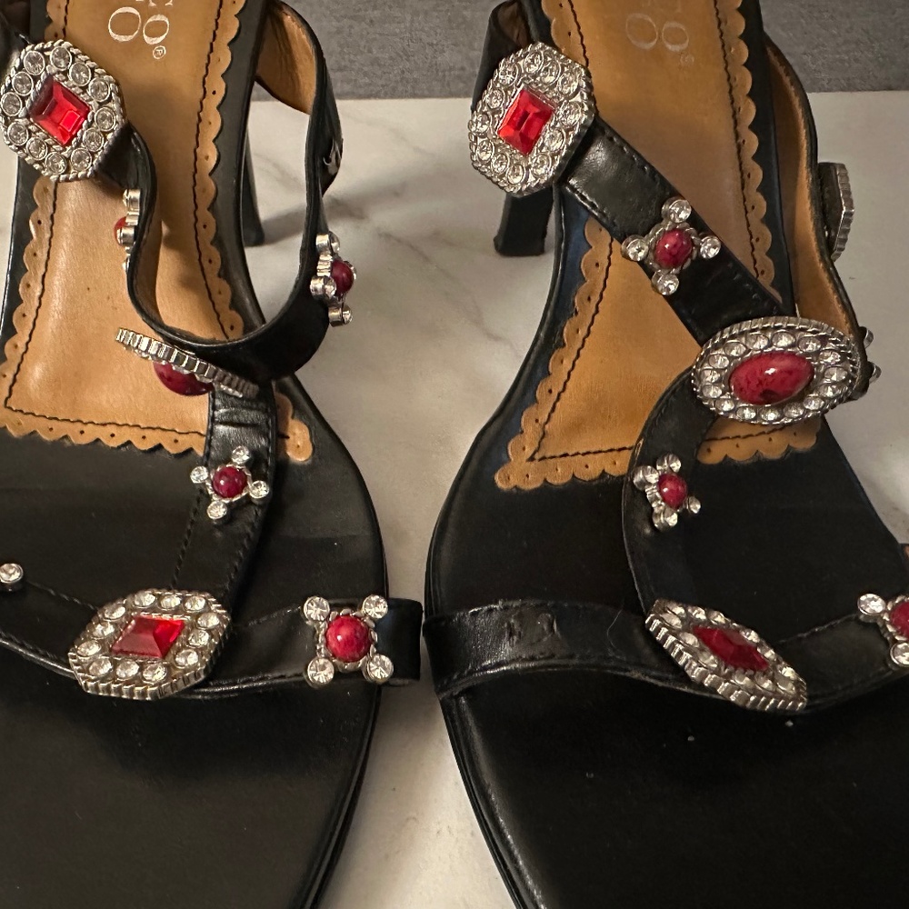 High Heel Embellished Sandals